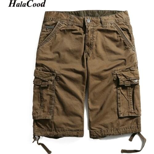 Brand Summer Men Army Shorts High-Quality Multi-pocket Pure Cotton Cargo Pocket Shorts Fashion Casual Hiking Loose Shorts Male