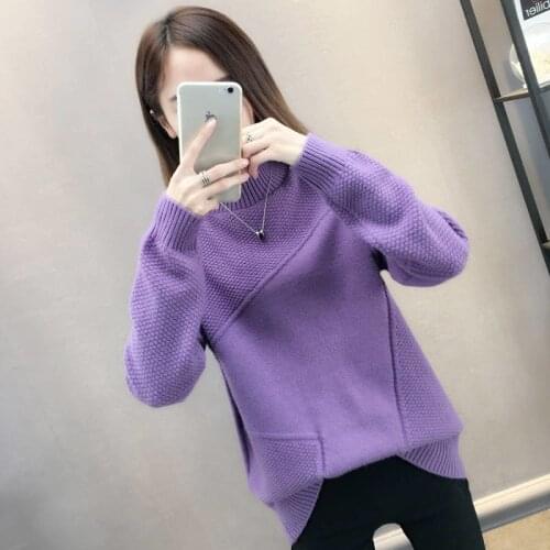2021 New Winter Sweater Women Korean Style Knitted Pullover Female Casual Fashion Jumper Tops Thick Half Turtleneck Sueter Mujer
