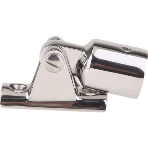 Marine Boat Bimini Top Cap Eye End 7/8" Deck Hinge 316 Stainless Steel