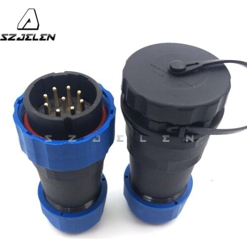 SD28TP-ZM , 28mm Cable Connector 9Pin Waterproof & Dustproof Aviation Connector, IP68