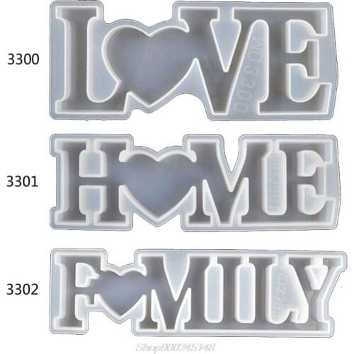Love Home Family Silicone Mold Love Sign Word Mold Epoxy Resin Molds Art Crafts Au06 20 Dropship