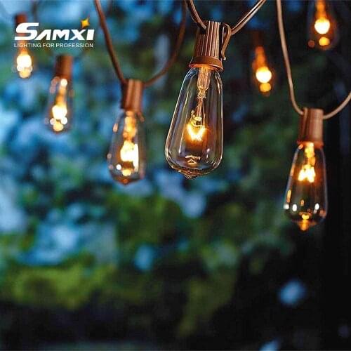 LED String Light Wedding Garden Decoration Garland 25 LEDs Edison Bulb Outdoor Patio Decor Fairy Lights Holiday Decor Lamp