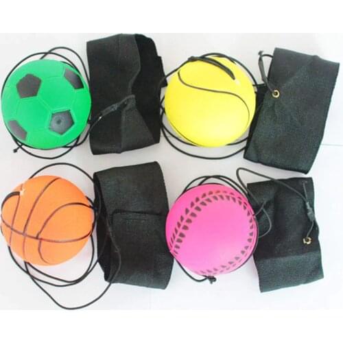 Return Sponge Rubber Hand Ball Game Exercises Bouncing Elastic Sport On Nylon String Children Kids Outdoor Toy Ball
