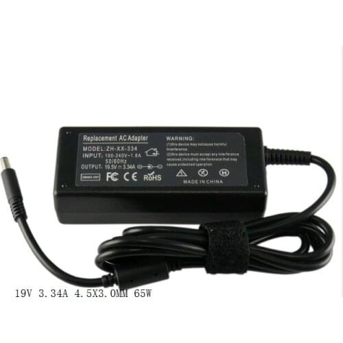 19.5V 3.34A 4.5X3.0MM 65W For DELL XPS 13 12 Ultrabook Laptop Battery Charger Power Adapter