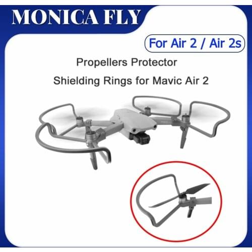 Propeller Guards Integrated With Heightening Landing Gear Propellers Protector Shielding Rings for DJI Mavic Air 2/ Air 2s Drone