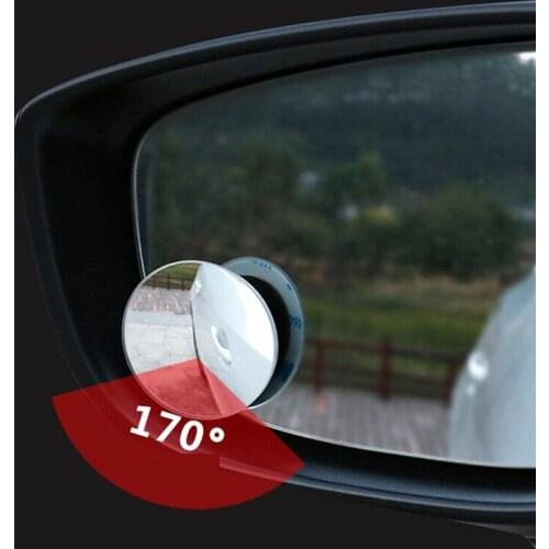 1 Pair 360 Degree Hd Blind Spot Mirror Adjustable Car Rearview Mirror Wide Angle