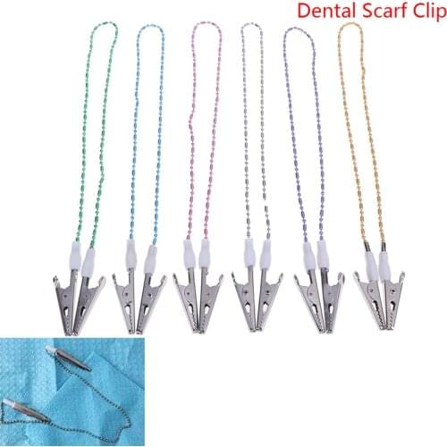 1 pc Oral Dental Supplies Scarf Clip/Napkin Holders/Spring Rope Dental Tools Dentist Lab Material Dental Scarf Clip