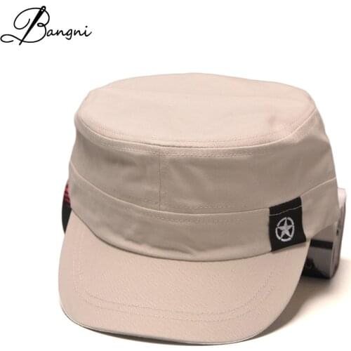 100% Cotton 2017 Gorras New Men Flat top Army Flat Hat Thin Plain Snapback Caps Baseball Cap Chapeau Women Casquette Wholesale