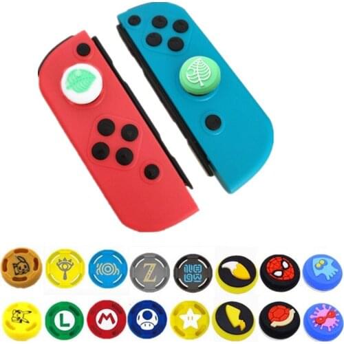 2 Pcs Silicone Analog Thumb Stick Grips Caps For Nintend Switch NS JoyCon Controller Thumbsticks Cap Skin For Switch Lite Cover