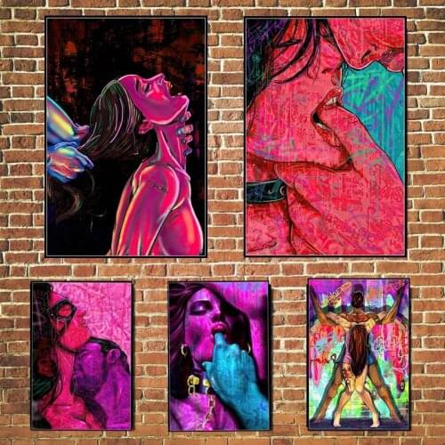 5D DIY Diamond Painting Graffiti Sexy Lady Full Drill Square/Round Cross Stitch Kits Rhinestone Mosaic Embroidery Home Decor