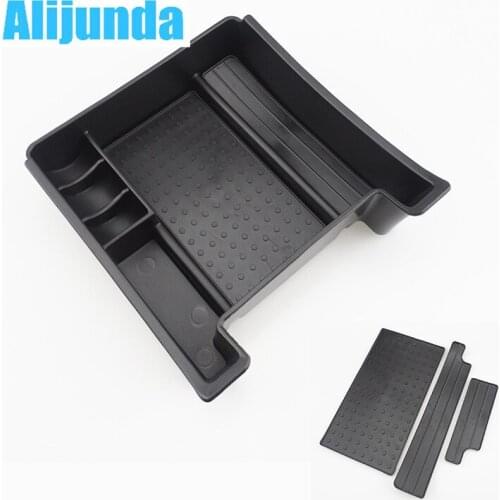Alijunda For VOLVO XC60/S60L/S60/V60 central storage box broadhurst armrest remoulded car glove storage box with mat