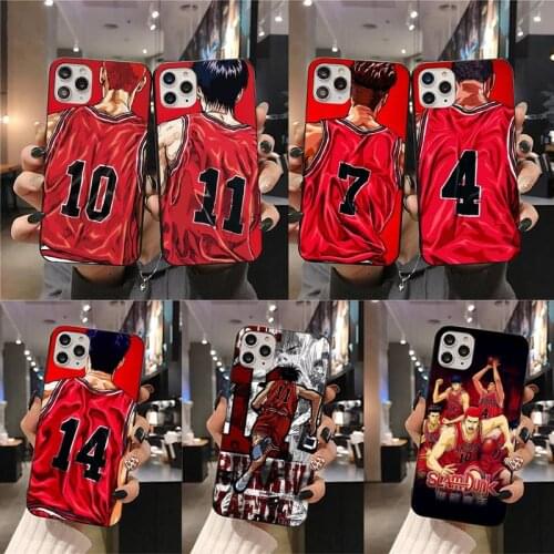 Anime Comic Slam Dunk Sakuragi Kaede Rukawa Phone Case For iphone 12 11 Pro Max Mini XS Max 8 7 6 6S Plus X 5S SE 2020 XR cover