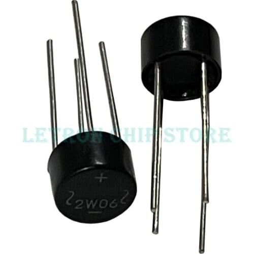 10PCS 2W06 2W10 2A 600V 1000V DIP-4 DIP4 diode bridge rectifier