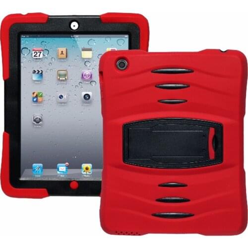 For iPad 2/3/4 Heavy Duty Case Rugged Shockproof Hybrid 3-Layer Full Body Protective Cover Case Anti-slip Armor Defender