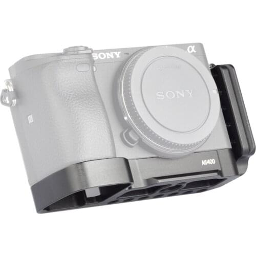 A6400 L Bracket Quick Release Plate light Weight Veritical Base for Sony A6400 Vlog Camera With Arca Style Cold Shoe QR Plate