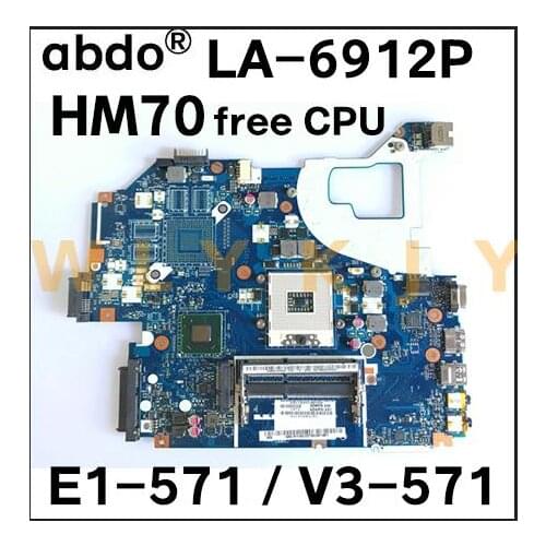 For Acer E1-571G V3-571G V3-571 E1-571 E1-531 NV56R laptop motherboard Q5WV1 LA-7912P NBC1F11001 HM70 DDR3 free CPU 100% test OK