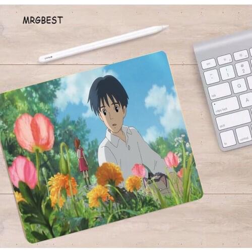 MRGBEST Hayao Miyazaki Anime Borrower Printed Mouse Pad 22x18cm No Locking Natural Soft Non-slip Rubber Play Mat Provide Comfort