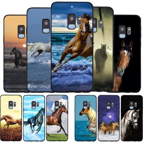 Running horse Soft phone Case For Samsung S20 S10 S9 S8 S7 edge Plus Lite For Note 8 9 10 A6 A7 A8 A9 Cover