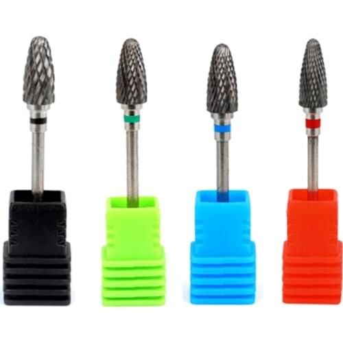Nail Carbide Burs Handpiece 2.35MM Shank Strawberry Laboratory Drill Tungsten Steel Cutters Nail Manicure File Machine Accessory