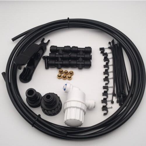 S100 Outdoor Mistcooling System-11 Misting Nozzles - Patio Misting System with Push to Connect Fittings