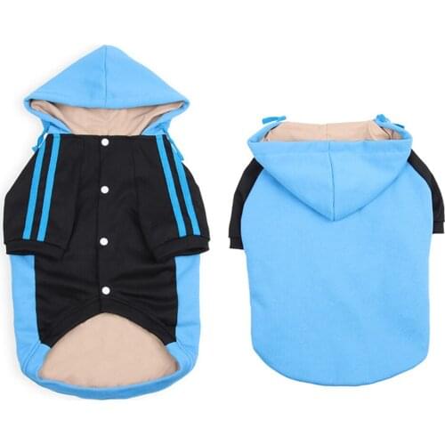 Cat Dog Hooded Coat Fleece Jacket Soft Pet Clothes For Small Medium Dogs Cats Chihuahua Pullovers Comfortable Breathable Clothes