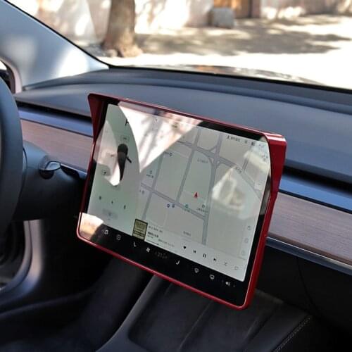 Navigation Screen Protection Frame To Prevent Reflective Sunshade Frame For Tesla Model 3 For Tesla Model Y Car Accessories
