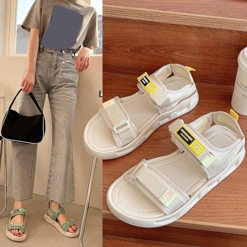 Womens Sandals Fashion Thick Soled Non Slip Comfortable Outer Wear Seaside Sandalias for Summer d88