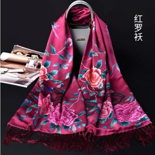 Hangzhou silk scarves female 100% mulberry silk winter 2018 new silk scarves autumn joker qiu dong shawl