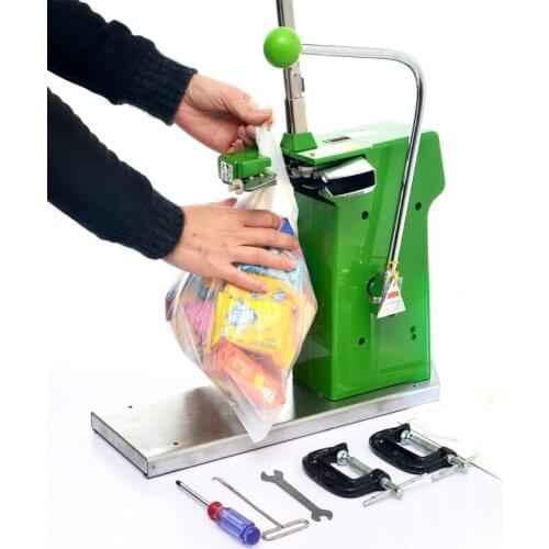 Supermarket 711 aluminum nailing machine Continuous roll bag waistcoat bag mushroom bag tie-sealing machine