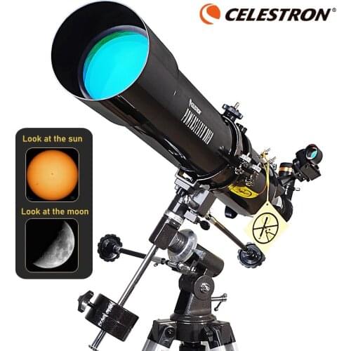 Celestron Powerseeker 80Eq Professional Astronomical Telescope For Space Star Moon Planet Large Objective EQ2 German Equatorial