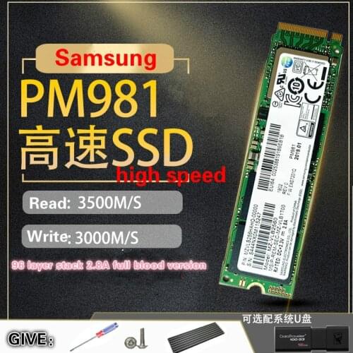 SAMSUNG SSD PM981 M.2 256GB 512GB Solid State Hard Disk M2 SSD NVMe PCIe 3.0 x4 NVMe Laptop Internal disco duro TLC PM 1TB 2TB