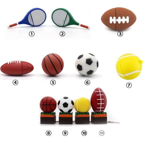 Football basketball rugby tennis pendrive usb stick Usb flash drive Usb memory pen drive 4gb 8gb 16gb 32gb 64gb 128gb gifts