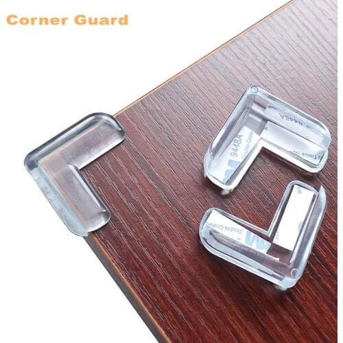 2PCS Edge & Corner Guards,Baby Proofing Corner Guards,Clear Rubber Corner Guards for Furniture Against Sharp Corners