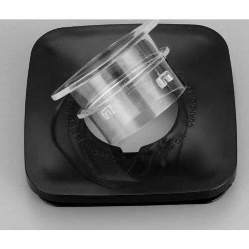 2pcs Replacement Blender Jar Lid Cap+Center Filer for Square Top Glass/Plastic Oster/Osterizer Blenders with Scale oz/ml Measure