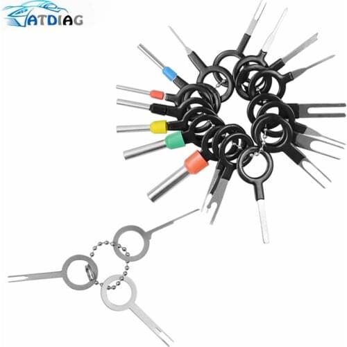 21pcs Terminal Removal Tool Car Electrical Wiring Crimp Connector Pin Extractor Car Terminal Removal Tools Pin Extractor