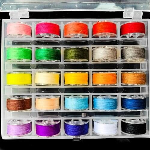 25 Color Handmade DIY Gold and Silver Wire Embroidery Thread Hand-woven Thread Box Color Embroidery Thread Home Sewing Thread