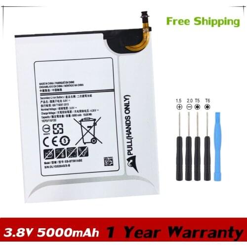 7XINbox 3.8V 19.00Wh 5000mAh Original EB-BT561ABE Laptop Battery For Samsung Galaxy Tab E 9.6" SM-T560 SM-T561 T560 T561