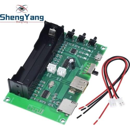 PAM8403 Bluetooth Amplifier audio Board 5W*2 Lithium Battery Singing Machine USB TF-Card Dual Channel Mini Speaker DIY