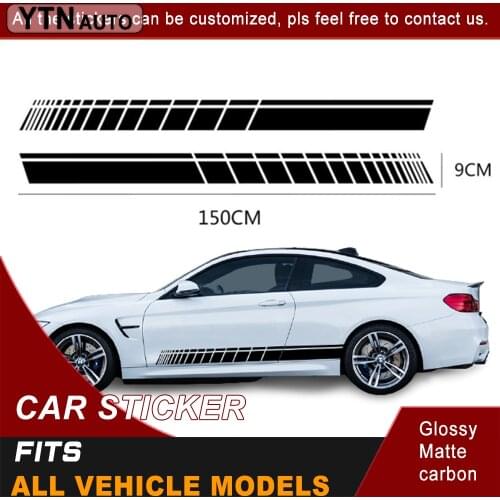 Car Sticker For Toyota Audi BMW Ford VW Toyota Mercedes Mitsubishi Honda Side Door Graphic Vinyl Modified Decorative Car Decal
