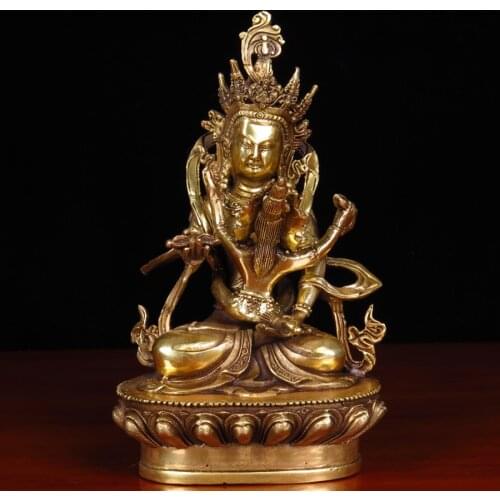 India Tibet Buddhism love God Happy Buddha double major copper Buddha statue home family efficacious safe GOOD LUCK protection