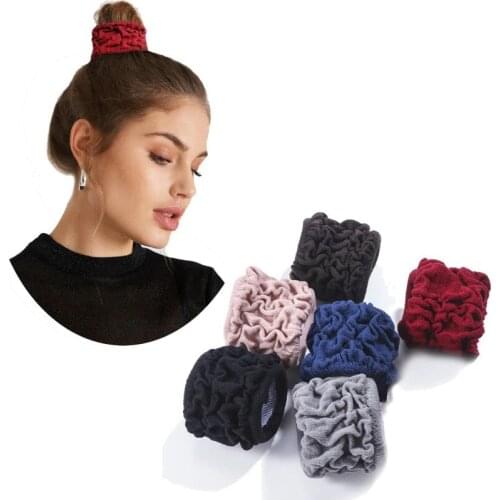 Donut Hair Tool Styling Tools Bands For Women Hair Accessories Korean Girls Scrunchie Pack Kids Cute Hair Bun Maker Rope