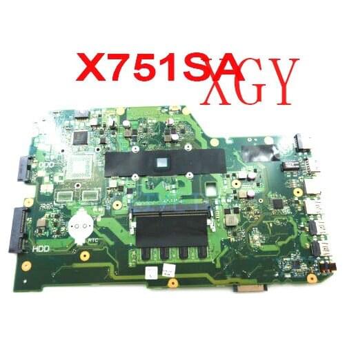 X751SA 4GB RAM N3700 CPU Motherboard For ASUS X751S X751SJ X751 DDR3LMainboard 100% tested ok