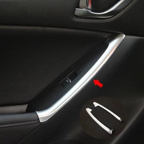 ABS Matte For Mazda CX-5 CX5 2012 2013 2014 2015 2016 Interior Rear Door Armrest Handle Cover Trim Car Styling Accessories 2pcs