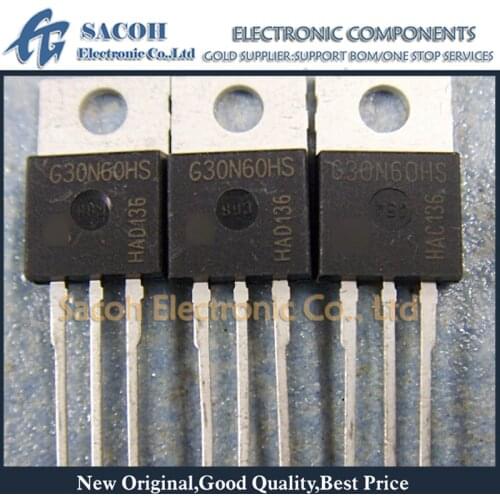 New Original 10PCS/Lot SGP30N60HS G30N60HS or SKP30N60HS K30N60HS 30N60 TO-220 30A 600V Power IGBT Transistor