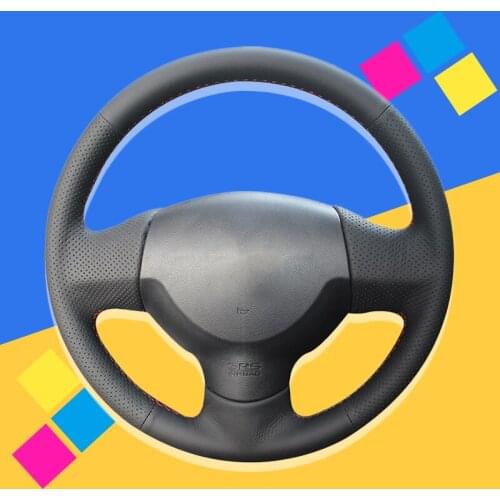 Auto Braid On The Steering Wheel Cover for Mitsubishi Lancer X 10 2007-2015 Outlander 2006-2013 ASX 2010-2013 DIY Car Braiding