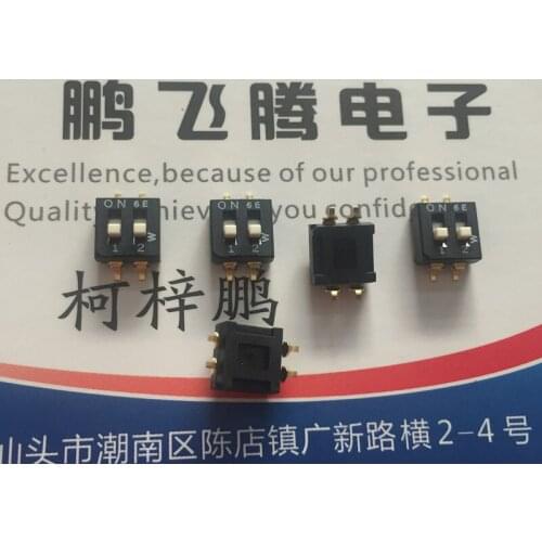 Original new 100% CWS-0203TB dial switch 2 bit SMD 2.54mm 2 road horizontal dial code