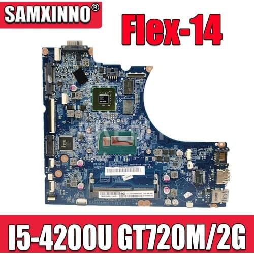SAMXINNO DA0ST6MB6E0 Laptop motherboard for Lenovo Flex 14 original mainboard I5-4200U CPU GT720M GPU