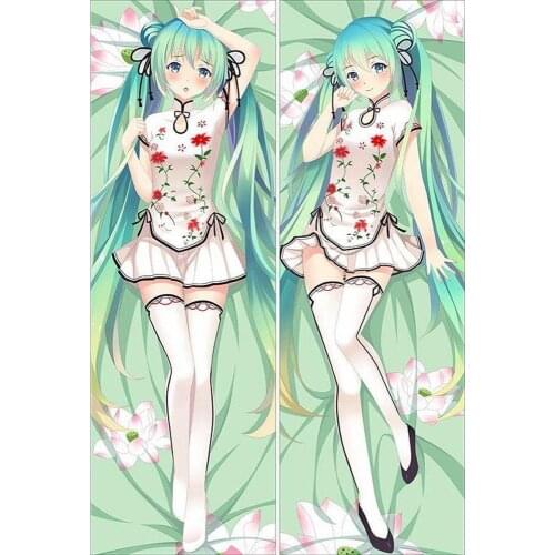 Sexy Girl Japanese New Anime VOCALOID Miku Cushion Loli Throw Otaku Dakimakura Gifts Bedding Hugging Body Pillow Case 150x50 CM