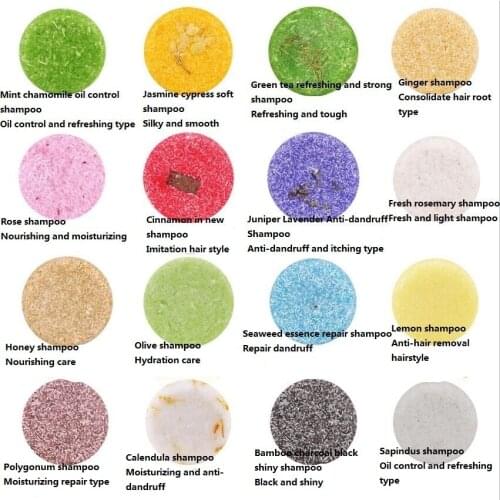 13pcs Colors 55g Handmade Hair Shampoo Soap Cold Processed Cinnamon Ginger Shampoo Bar 100% Pure Hair Shampoos Hair Care Tool