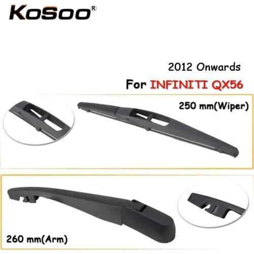 KOSOO Auto Rear Window Windshield Wiper Blades Arm Car Wiper Blade For Infiniti QX56,250mm 2012 Onwards,Car Accessories Styling
